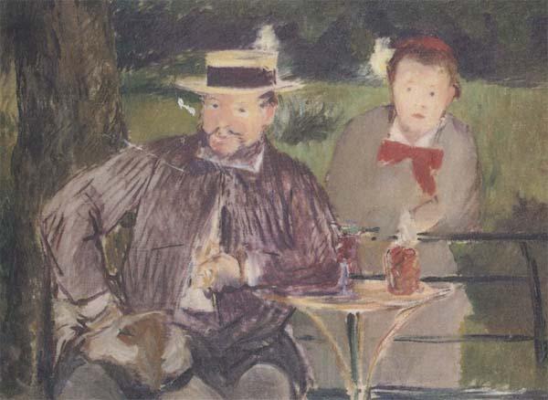 Edouard Manet Portraits d'Ernest Hoschede et de sa fille Marthe (mk40) Germany oil painting art
